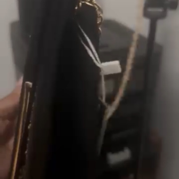 Black Velvet Crossbody Clutch - Picture 3 of 6